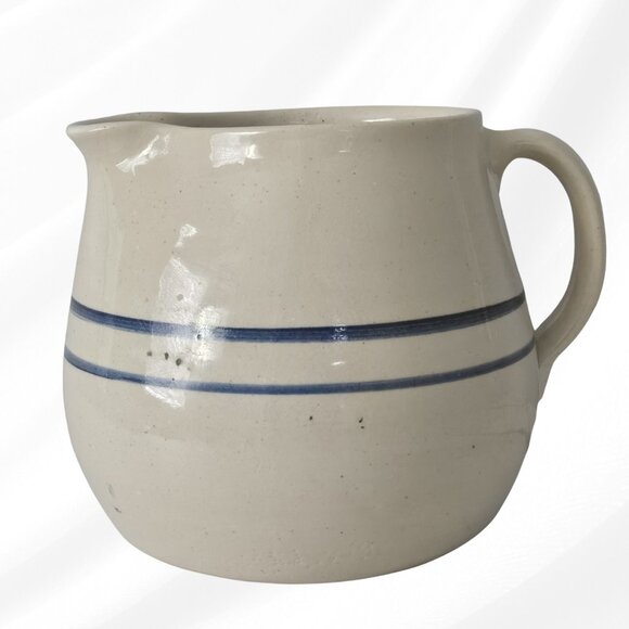 Handmade Signed Ceramic Pottery Jug Master Potter 6 Inch Vintage - Picture 3 of 6